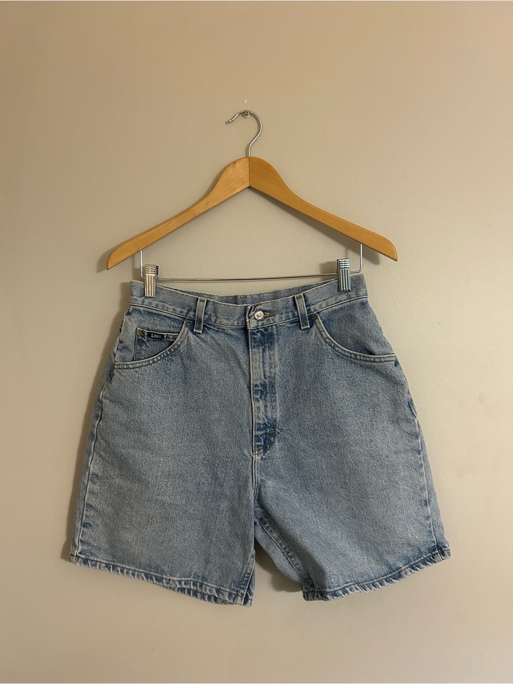 Lee Light Blue Denim Shorts